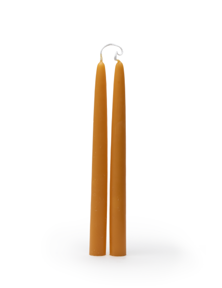 Twee bijenwas kaarsen ø 2,2 cm 25 cm in cadeauverpakking Twee bijenwas kaarsen ø 2,2 cm 25 cm in cadeauverpakking