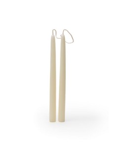 Met bleekaarde gebleekte dompelkaars ø 2,2 cm 25 cm hoog