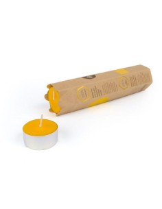 7 Bijenwas theelichtjes met cupjes 2