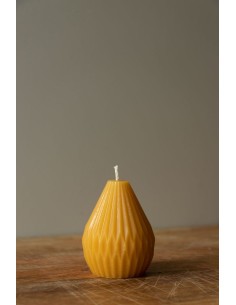 Twee bijenwas kaarsen ø 2,2 cm 30 cm in cadeauverpakking