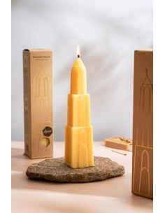 Domtoren Bijenwaskaars in cadeaudoosje