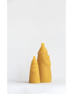 Bijenwaskaarsenset Kerstman 2