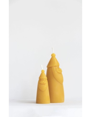 Bijenwaskaarsenset Kerstman
