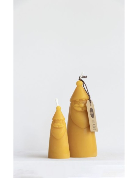 Bijenwaskaarsenset Kerstman