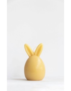 10,5 x 6 cm. Bijenwas Ei-Kaars Haas 2