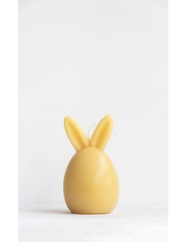 10,5 x 6 cm. Bijenwas Ei-Kaars Haas