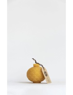 6 x 5 cm. Bijenwaskaars Kerstbal